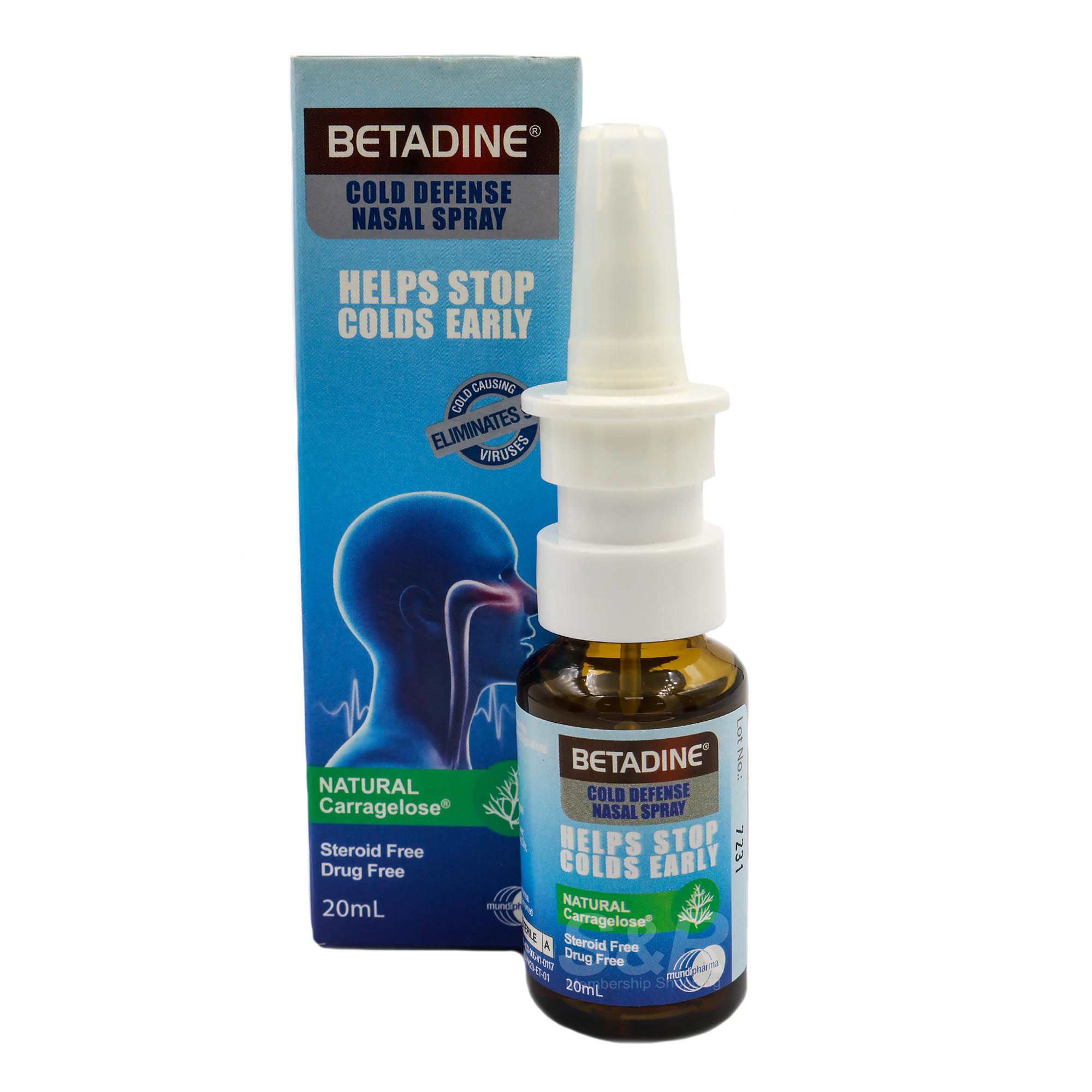 Betadine Cold Defense Nasal Spray 20mL Betadine Cold Defense Nasal Spray 20mL
